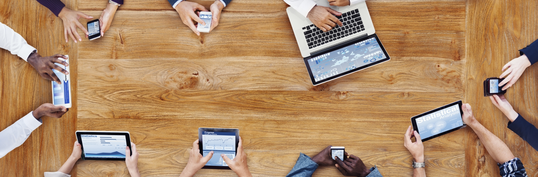Business People Working with Technology